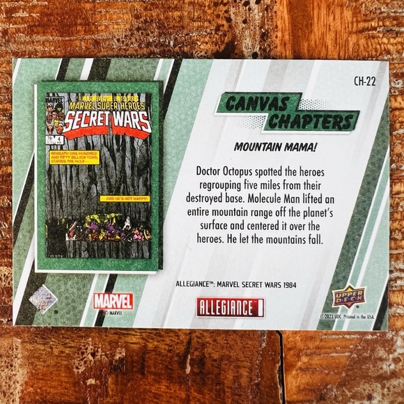 Upper Deck Allegiance Marvel Secret Wars Canvas Chapters CH-22 - Picture 2 of 2